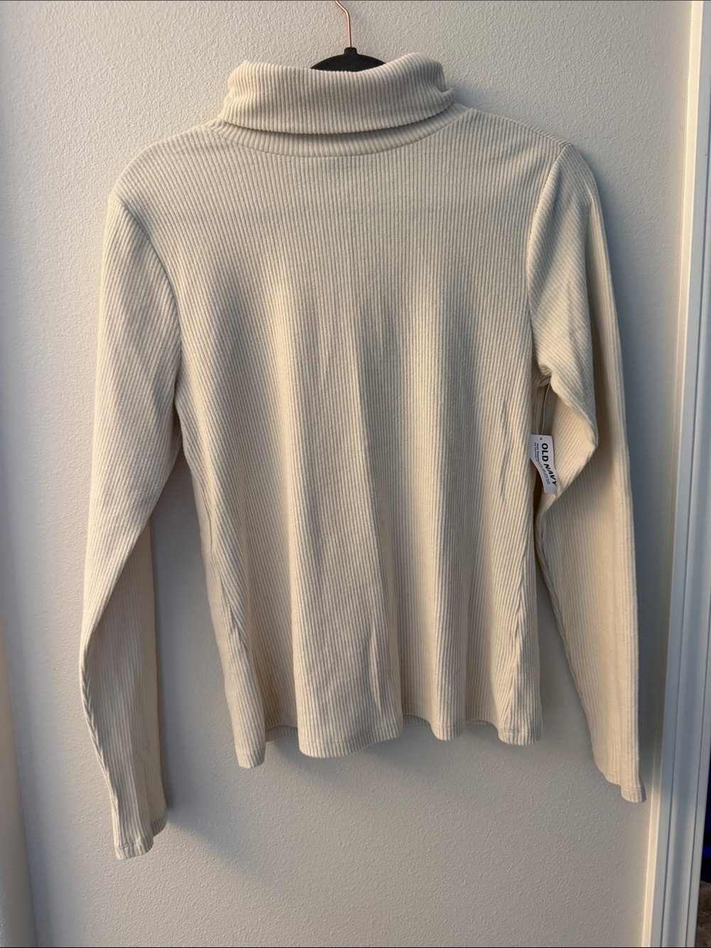 NWT Old Navy Cream Ribbed Turtleneck Sweater - Women
